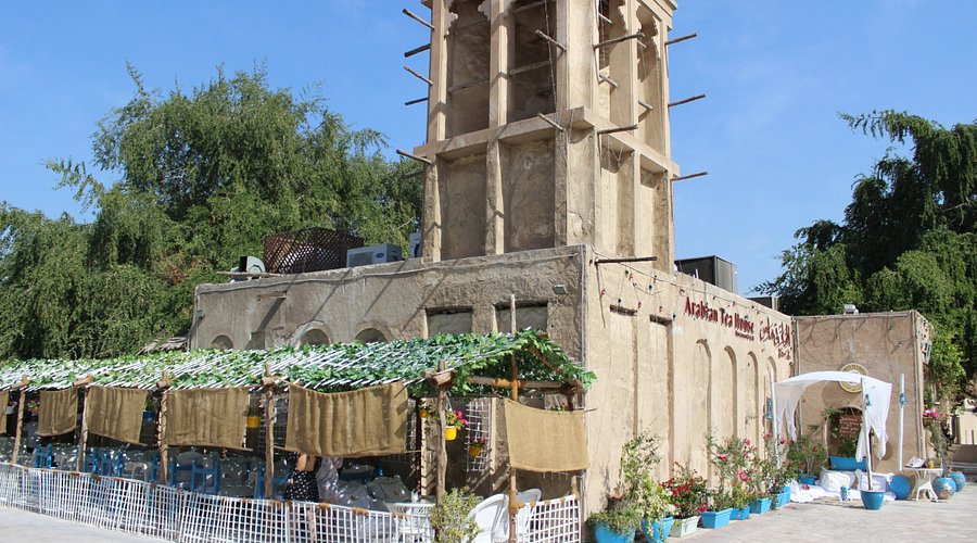 Guests enjoying traditional tea at Arabian Tea House Top Restaurants in Dubai