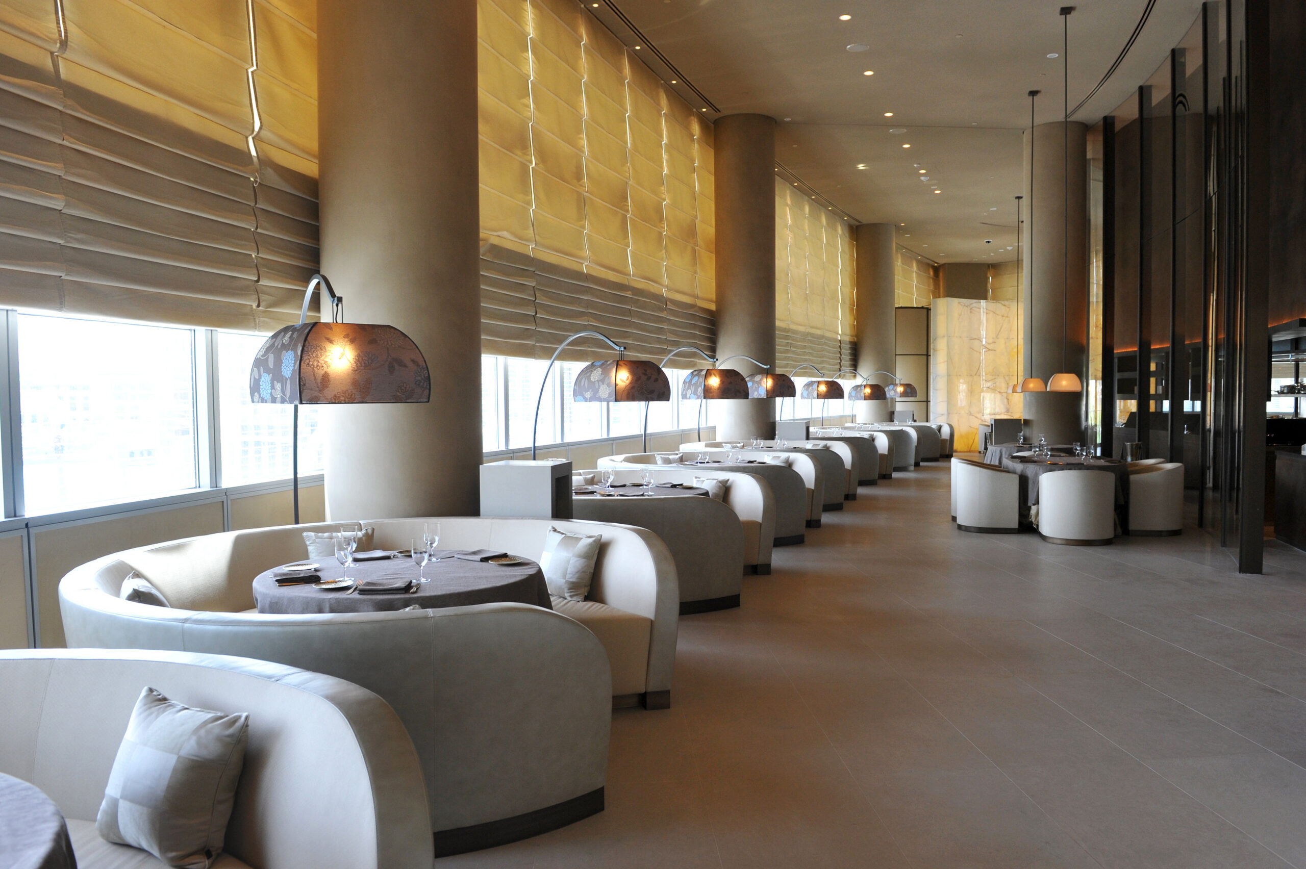 Sophisticated interior of Armani/Ristorante Top Restaurants in Dubai