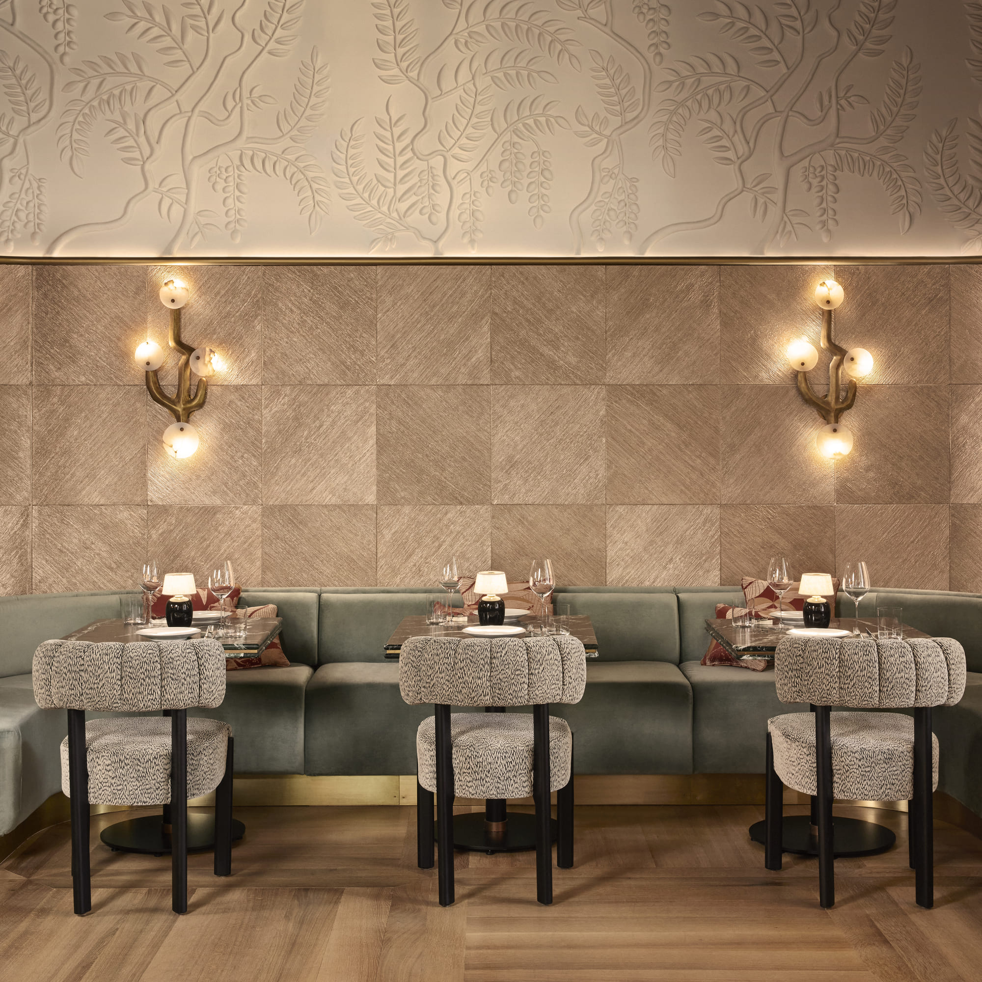Elegant interior design of Beefbar Top Restaurants in Dubai