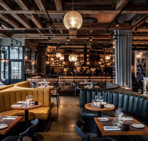 Elegant Dining Setup at Bread Street Kitchen Top Restaurants in Dubai