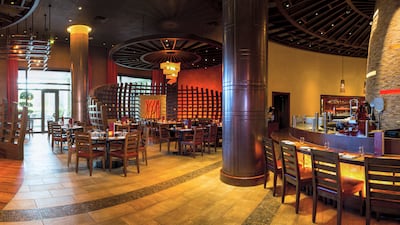 Outdoor dining terrace at Ronda Locatelli Top Restaurants in Dubai