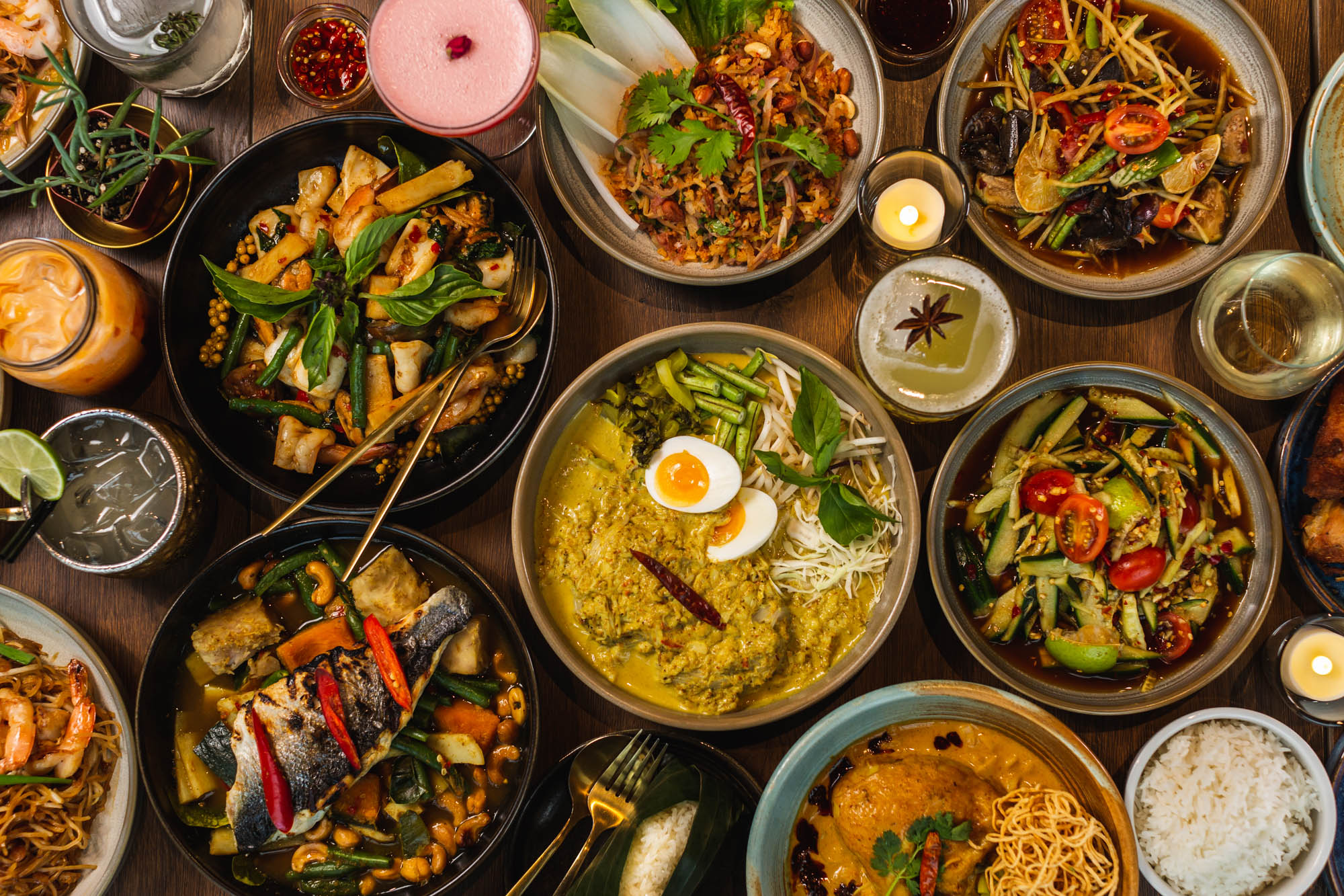 Elegant interior of Tong Thai Top Restaurants in Dubai